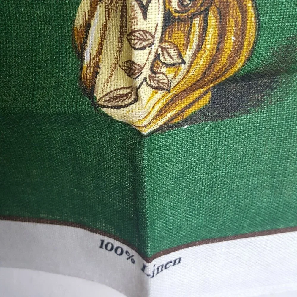 Belleck Collectors Society Fingal Linen Made in Ireland Tea Dish Towel 19 x 30